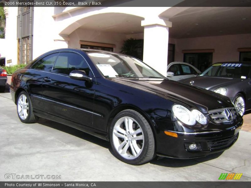 Black / Black 2006 Mercedes-Benz CLK 350 Coupe