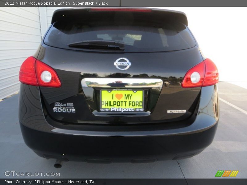 Super Black / Black 2012 Nissan Rogue S Special Edition