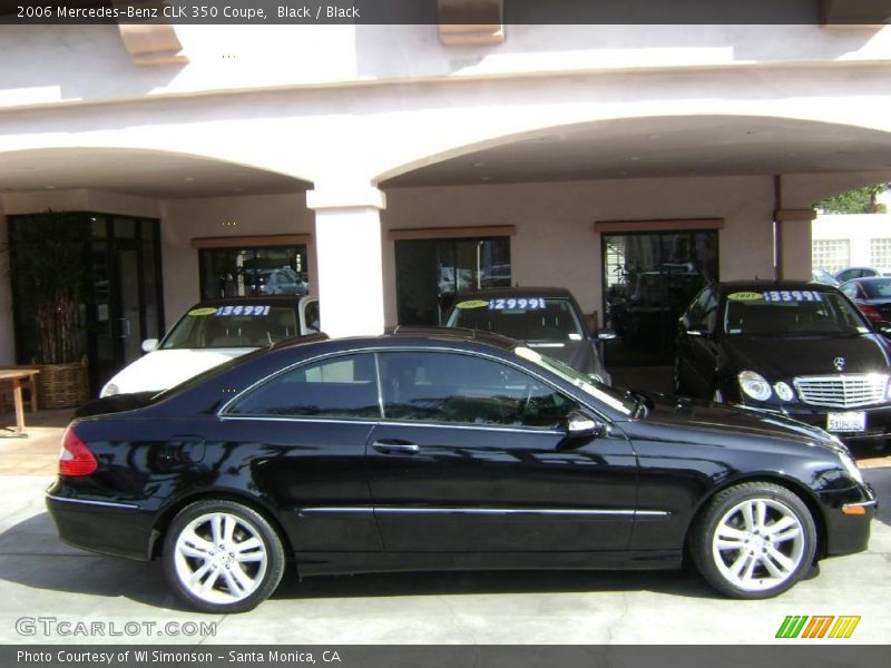 Black / Black 2006 Mercedes-Benz CLK 350 Coupe