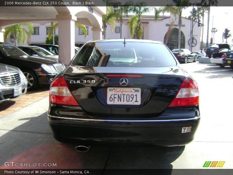 Black / Black 2006 Mercedes-Benz CLK 350 Coupe