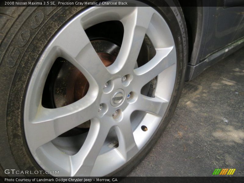 Precision Gray Metallic / Charcoal Black 2008 Nissan Maxima 3.5 SE