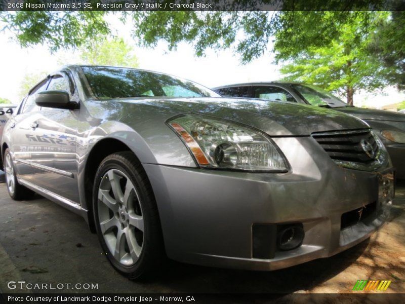 Precision Gray Metallic / Charcoal Black 2008 Nissan Maxima 3.5 SE