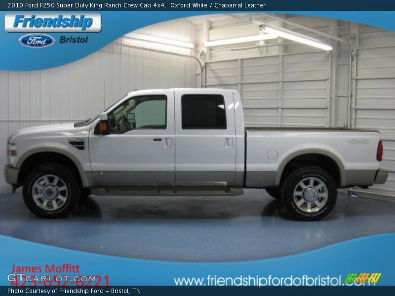 Oxford White / Chaparral Leather 2010 Ford F250 Super Duty King Ranch Crew Cab 4x4