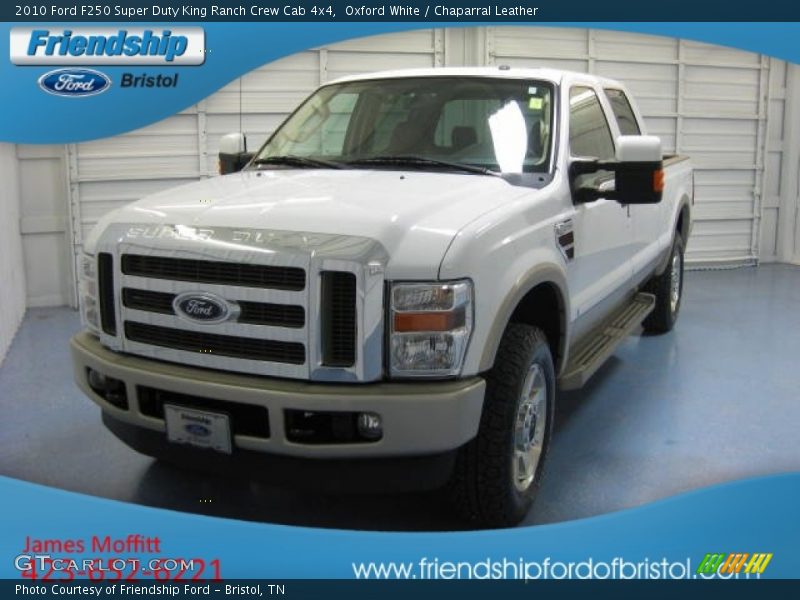 Oxford White / Chaparral Leather 2010 Ford F250 Super Duty King Ranch Crew Cab 4x4