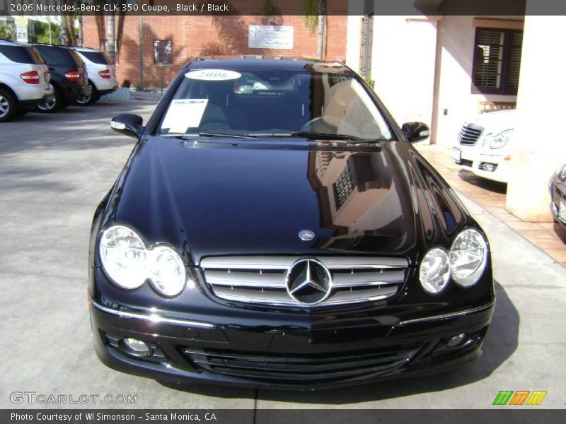 Black / Black 2006 Mercedes-Benz CLK 350 Coupe