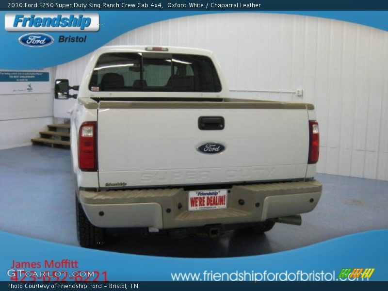 Oxford White / Chaparral Leather 2010 Ford F250 Super Duty King Ranch Crew Cab 4x4