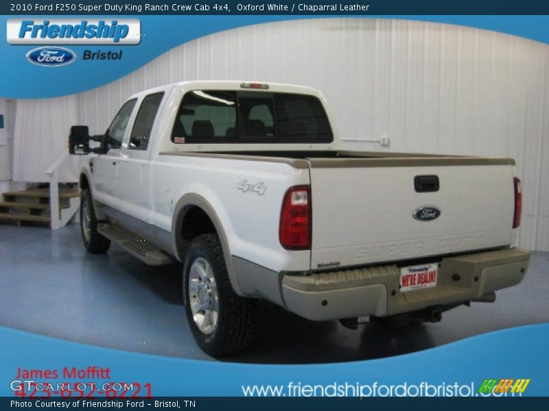 Oxford White / Chaparral Leather 2010 Ford F250 Super Duty King Ranch Crew Cab 4x4
