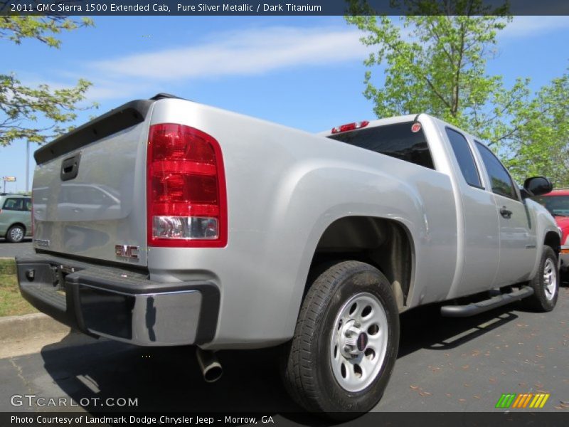 Pure Silver Metallic / Dark Titanium 2011 GMC Sierra 1500 Extended Cab