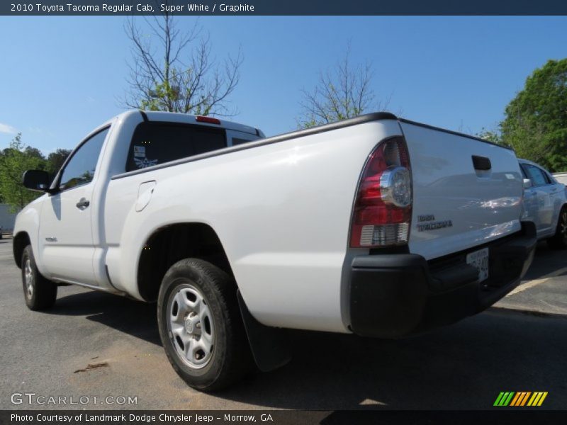 Super White / Graphite 2010 Toyota Tacoma Regular Cab