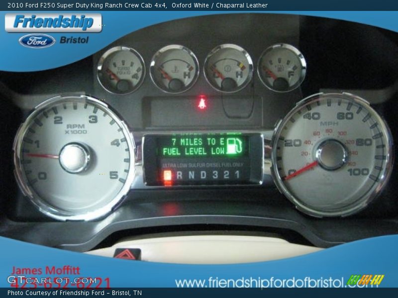 Oxford White / Chaparral Leather 2010 Ford F250 Super Duty King Ranch Crew Cab 4x4
