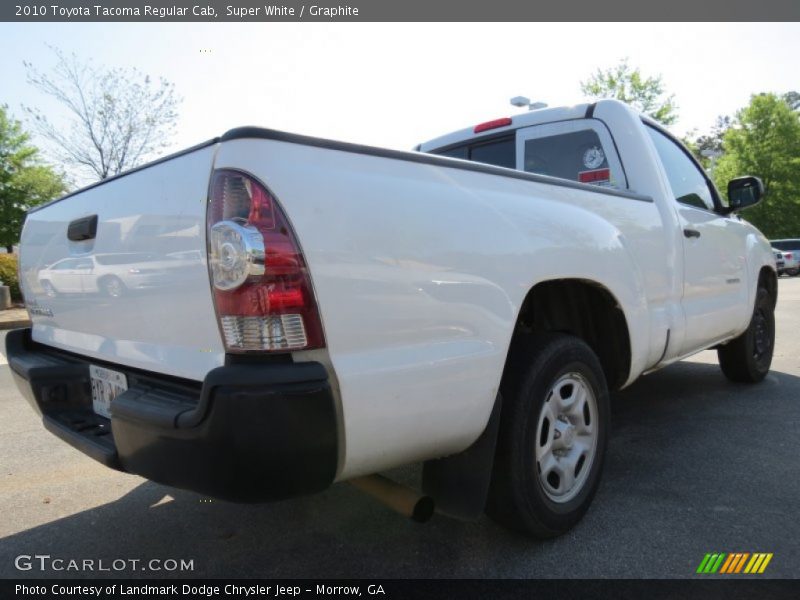 Super White / Graphite 2010 Toyota Tacoma Regular Cab