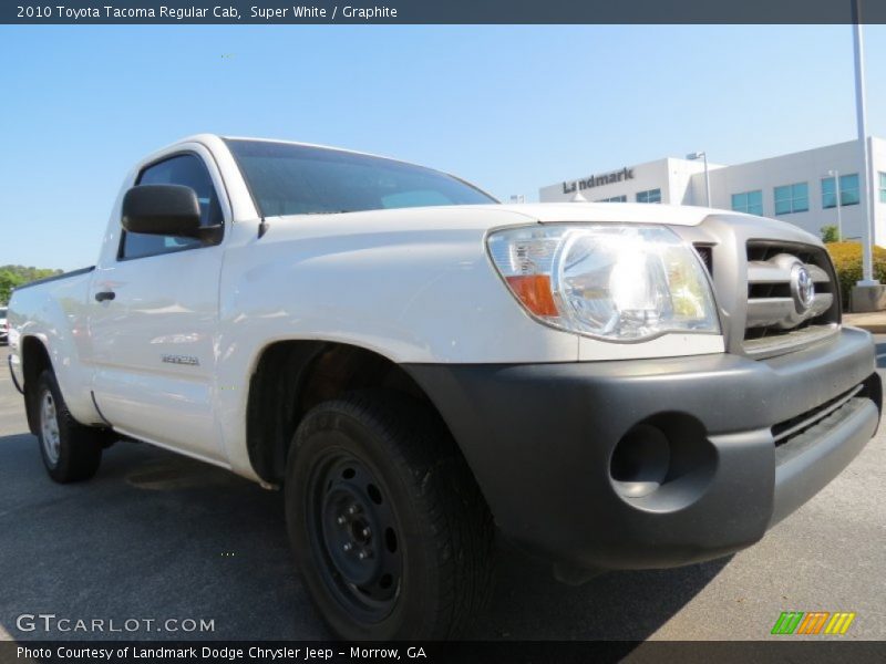 Super White / Graphite 2010 Toyota Tacoma Regular Cab