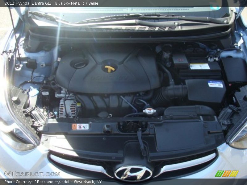 Blue Sky Metallic / Beige 2012 Hyundai Elantra GLS