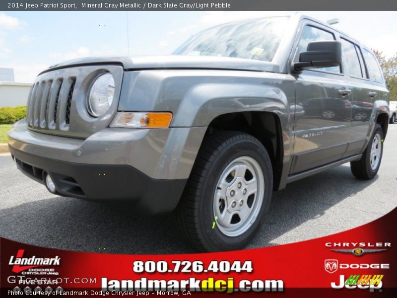 Mineral Gray Metallic / Dark Slate Gray/Light Pebble 2014 Jeep Patriot Sport