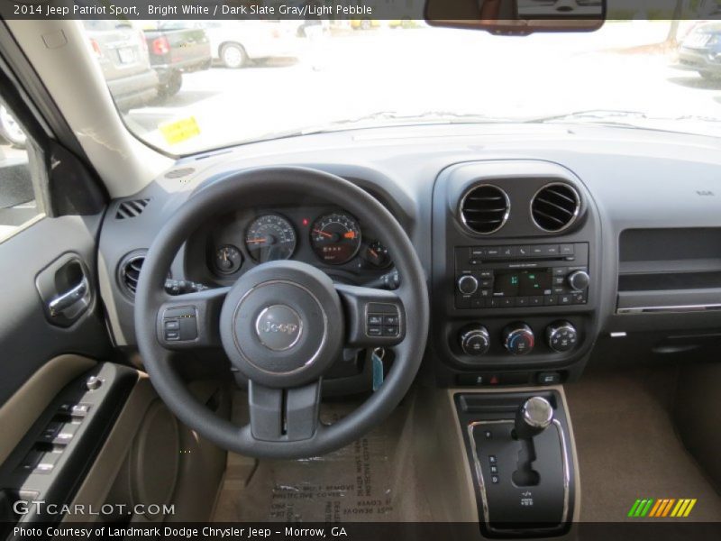 Bright White / Dark Slate Gray/Light Pebble 2014 Jeep Patriot Sport