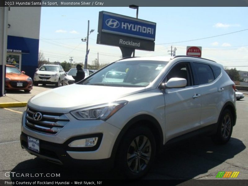 Moonstone Silver / Gray 2013 Hyundai Santa Fe Sport