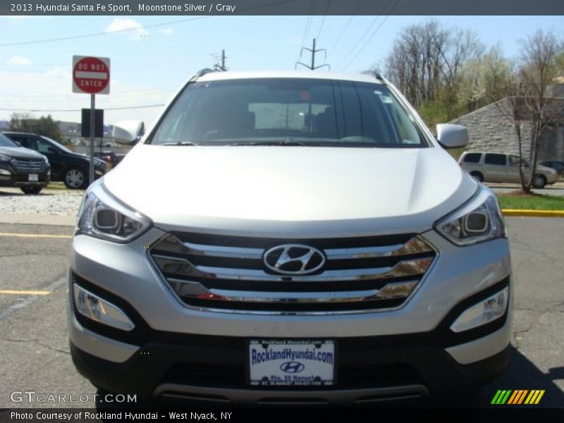 Moonstone Silver / Gray 2013 Hyundai Santa Fe Sport