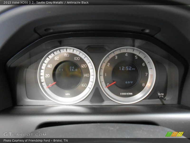 Saville Grey Metallic / Anthracite Black 2013 Volvo XC60 3.2