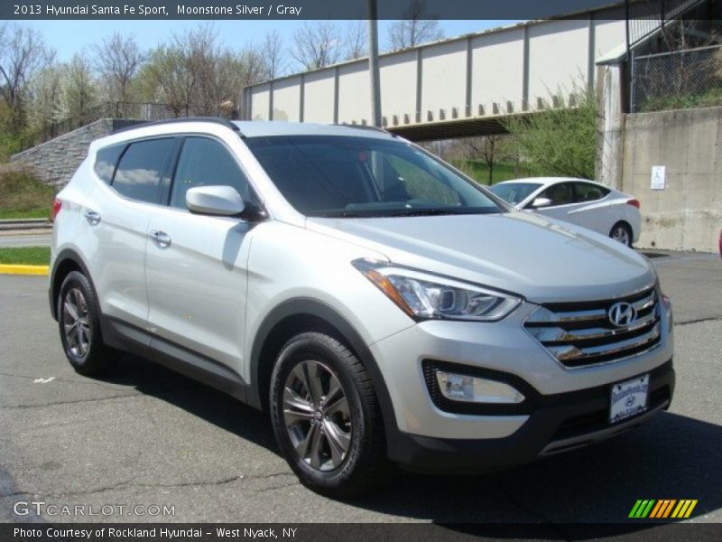 Moonstone Silver / Gray 2013 Hyundai Santa Fe Sport