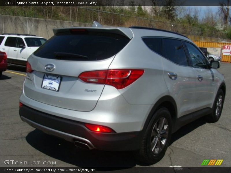 Moonstone Silver / Gray 2013 Hyundai Santa Fe Sport