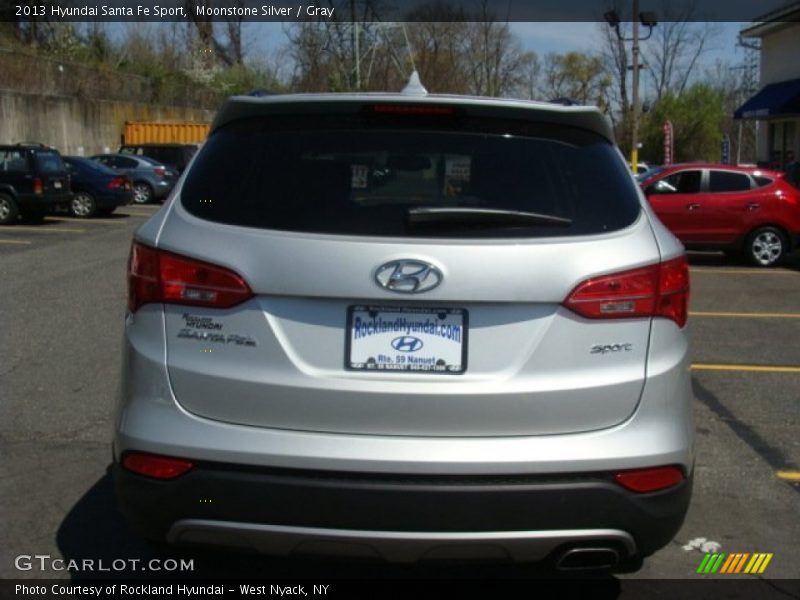 Moonstone Silver / Gray 2013 Hyundai Santa Fe Sport