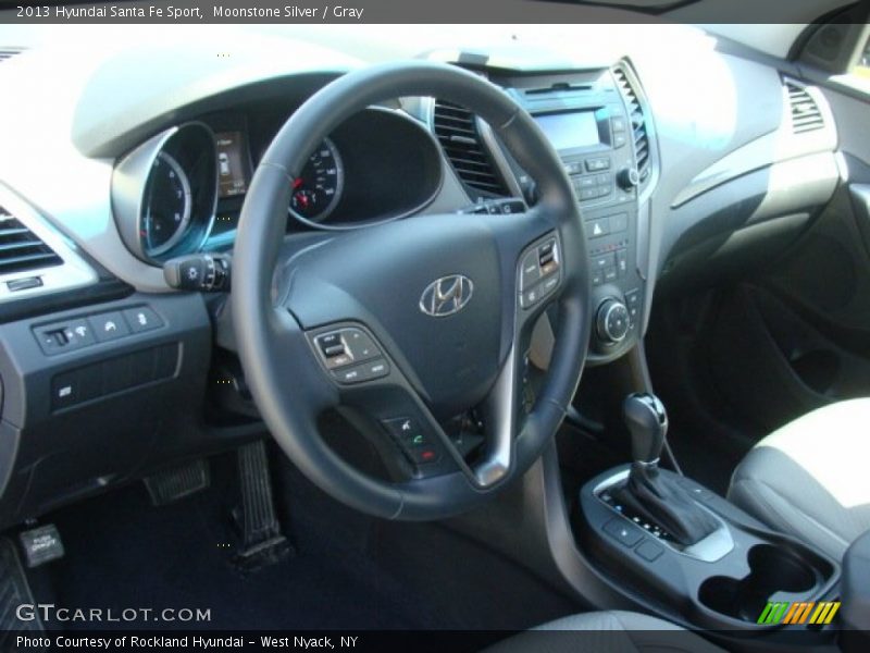 Moonstone Silver / Gray 2013 Hyundai Santa Fe Sport