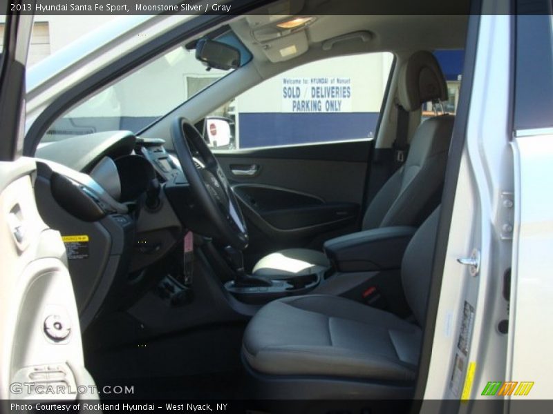 Moonstone Silver / Gray 2013 Hyundai Santa Fe Sport