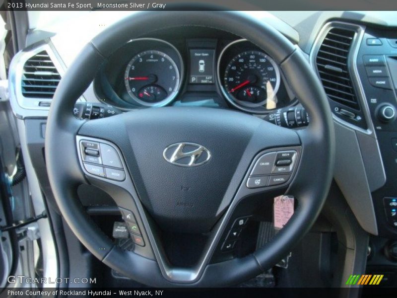 Moonstone Silver / Gray 2013 Hyundai Santa Fe Sport