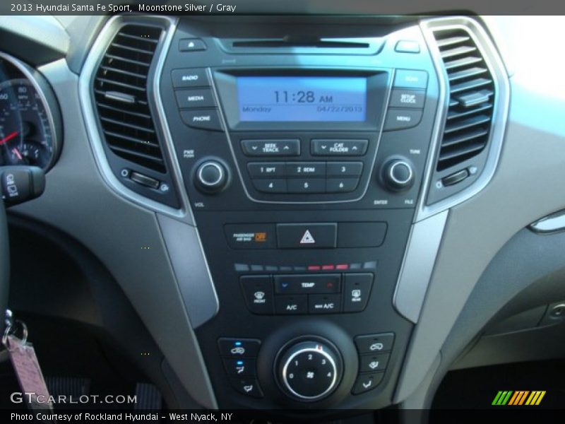 Moonstone Silver / Gray 2013 Hyundai Santa Fe Sport