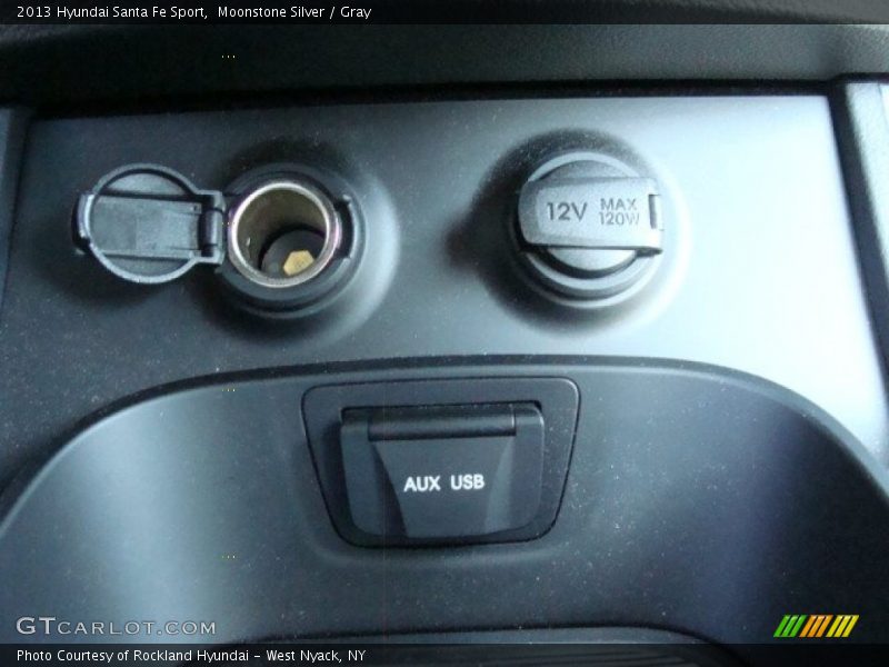 Moonstone Silver / Gray 2013 Hyundai Santa Fe Sport
