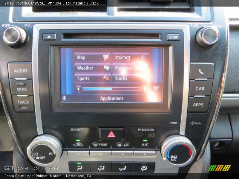 Attitude Black Metallic / Black 2012 Toyota Camry SE
