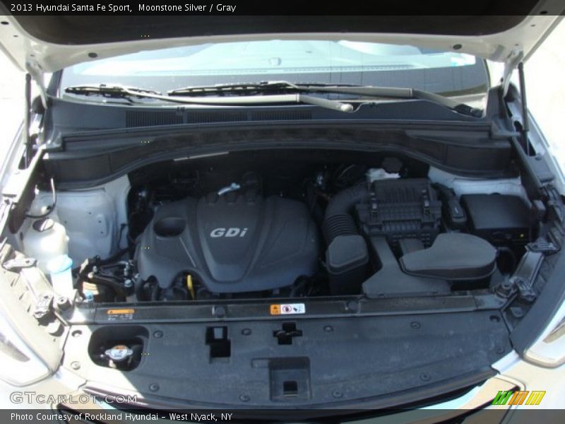 Moonstone Silver / Gray 2013 Hyundai Santa Fe Sport