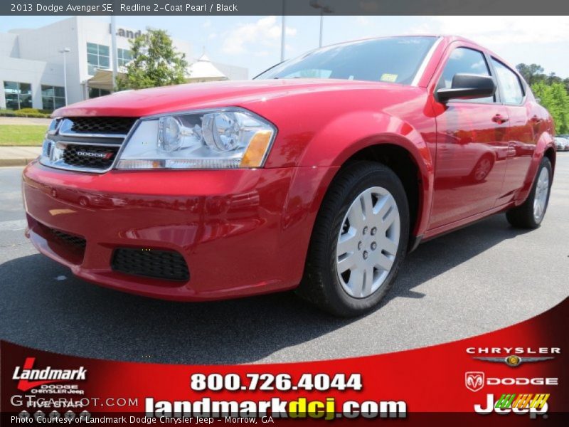 Redline 2-Coat Pearl / Black 2013 Dodge Avenger SE