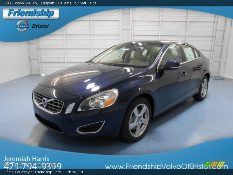Caspian Blue Metallic / Soft Beige 2013 Volvo S60 T5
