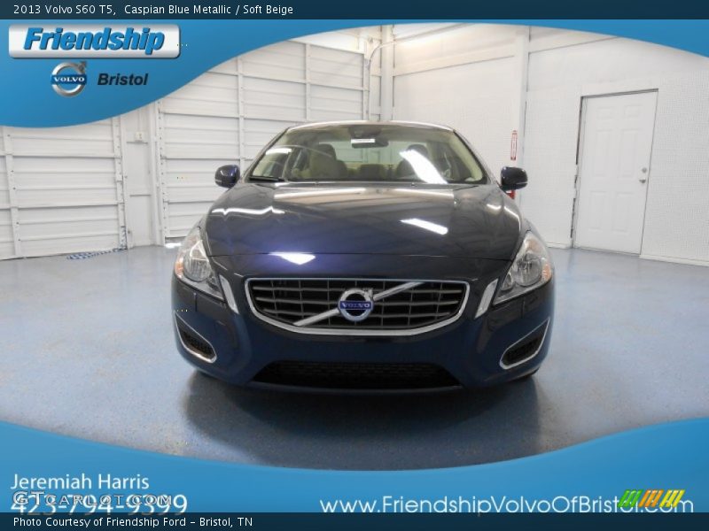 Caspian Blue Metallic / Soft Beige 2013 Volvo S60 T5