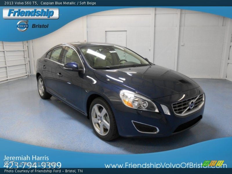 Caspian Blue Metallic / Soft Beige 2013 Volvo S60 T5