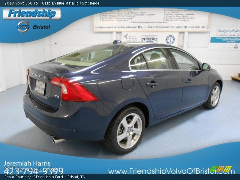 Caspian Blue Metallic / Soft Beige 2013 Volvo S60 T5