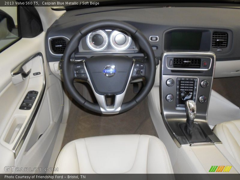 Caspian Blue Metallic / Soft Beige 2013 Volvo S60 T5