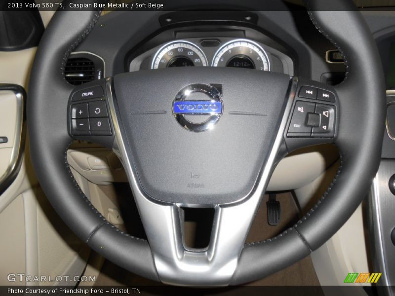 Caspian Blue Metallic / Soft Beige 2013 Volvo S60 T5