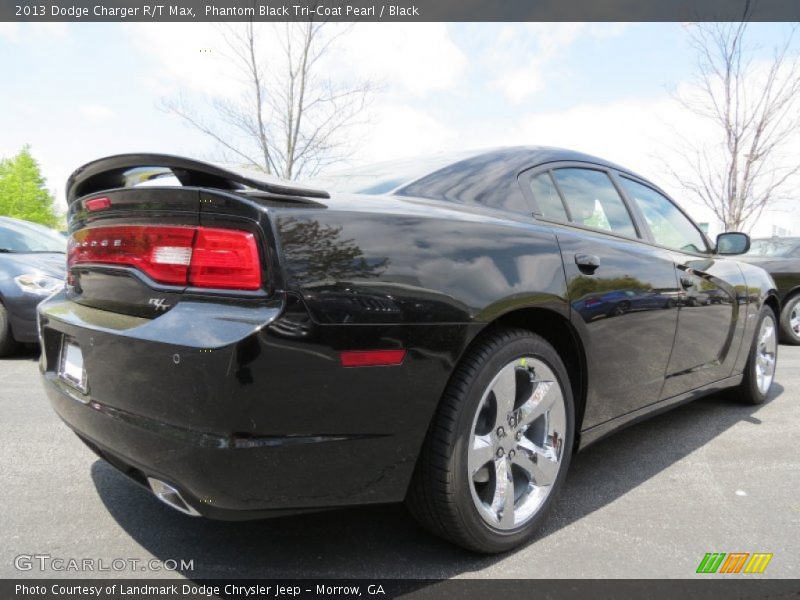 Phantom Black Tri-Coat Pearl / Black 2013 Dodge Charger R/T Max