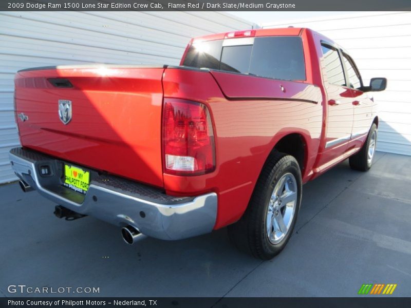 Flame Red / Dark Slate/Medium Graystone 2009 Dodge Ram 1500 Lone Star Edition Crew Cab