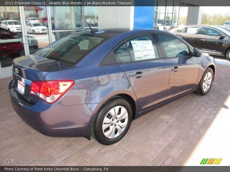 Atlantis Blue Metallic / Jet Black/Medium Titanium 2013 Chevrolet Cruze LS