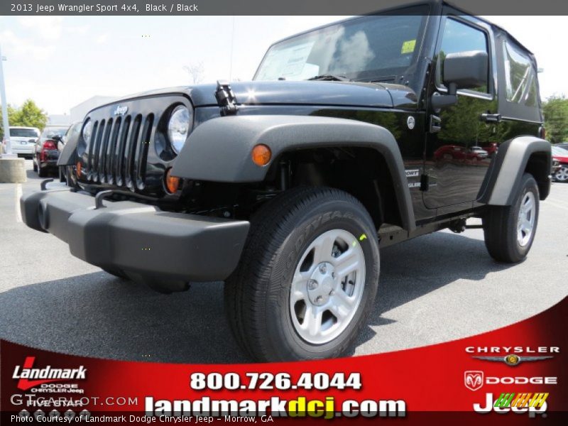 Black / Black 2013 Jeep Wrangler Sport 4x4