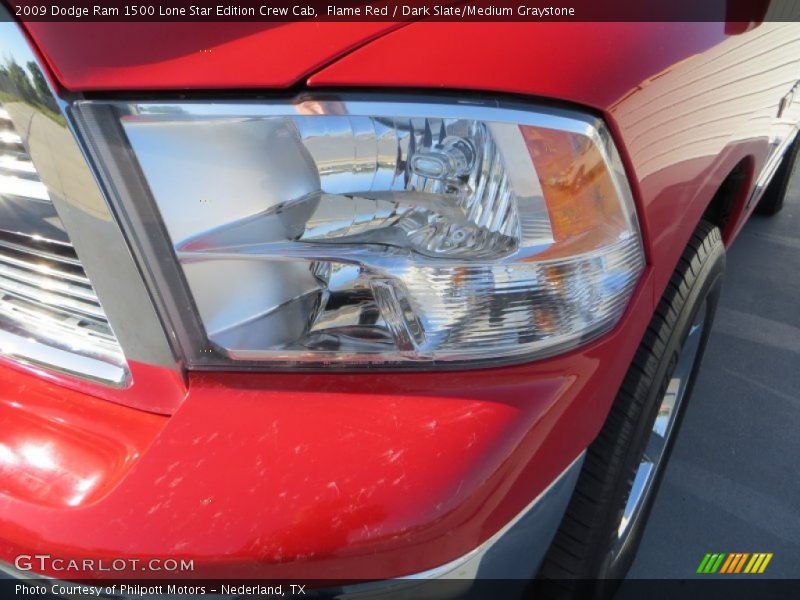 Flame Red / Dark Slate/Medium Graystone 2009 Dodge Ram 1500 Lone Star Edition Crew Cab