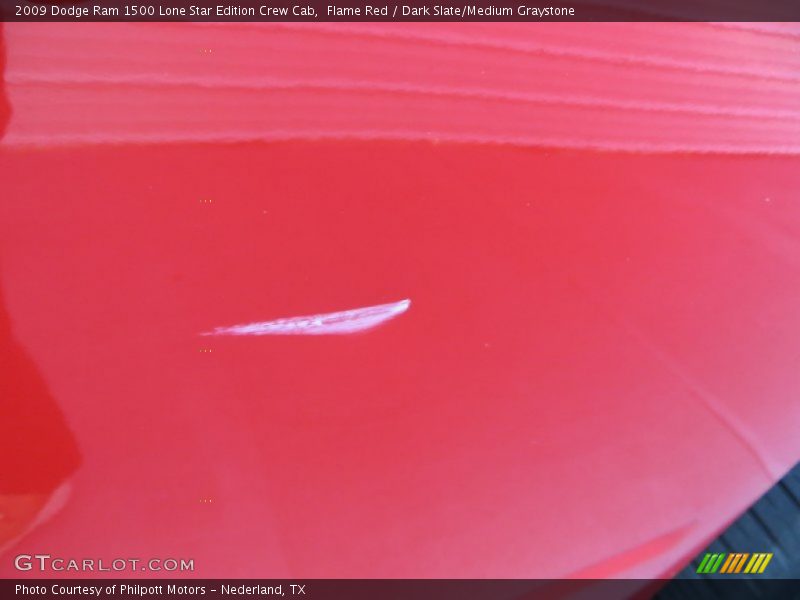 Flame Red / Dark Slate/Medium Graystone 2009 Dodge Ram 1500 Lone Star Edition Crew Cab