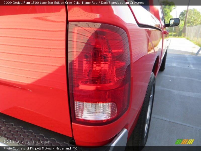 Flame Red / Dark Slate/Medium Graystone 2009 Dodge Ram 1500 Lone Star Edition Crew Cab