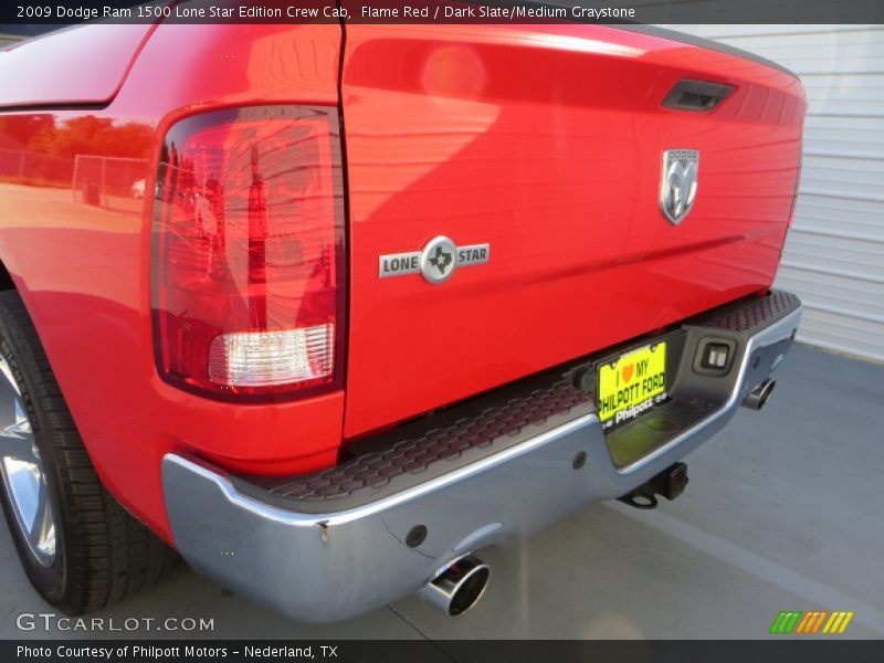 Flame Red / Dark Slate/Medium Graystone 2009 Dodge Ram 1500 Lone Star Edition Crew Cab