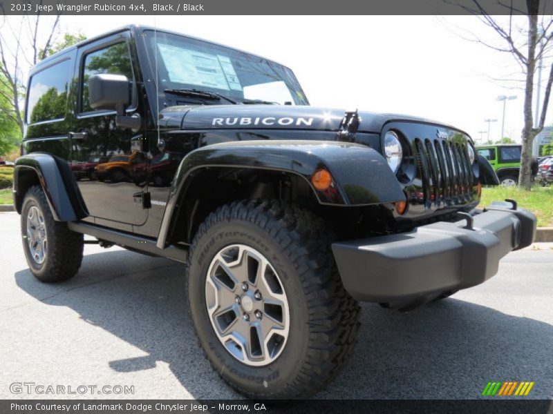 Black / Black 2013 Jeep Wrangler Rubicon 4x4