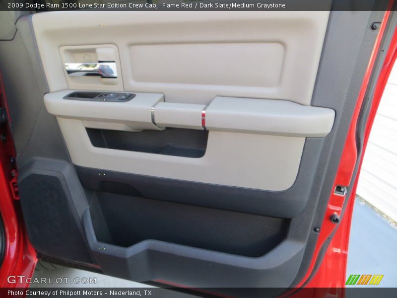 Flame Red / Dark Slate/Medium Graystone 2009 Dodge Ram 1500 Lone Star Edition Crew Cab