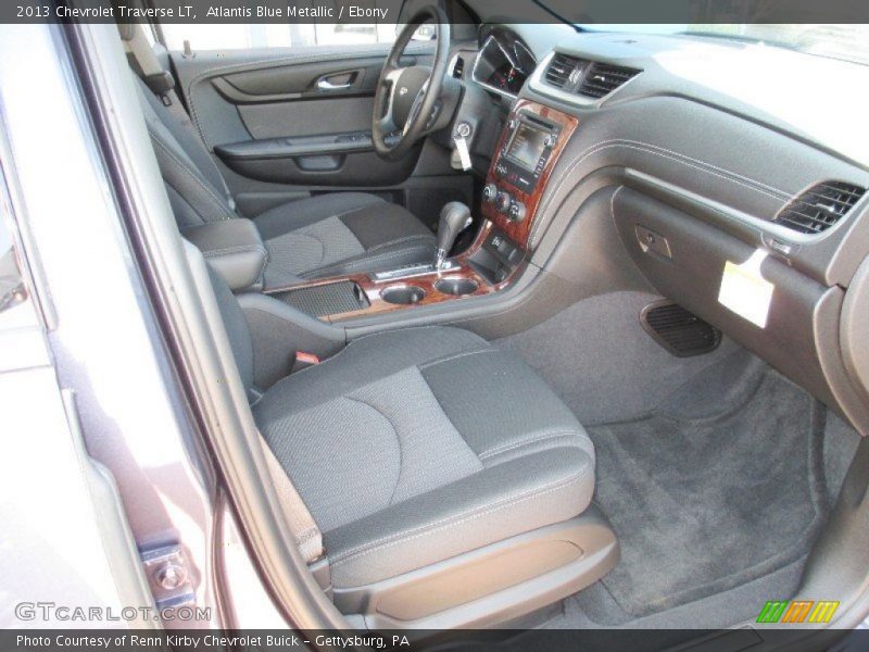 Atlantis Blue Metallic / Ebony 2013 Chevrolet Traverse LT